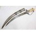Sword Dagger Knife Silver Koftgiri Damascus Blade Chip Handle C997